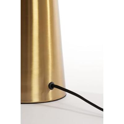 Light & Living TafellampPleat goud met wit Ø 30cm - 1882126