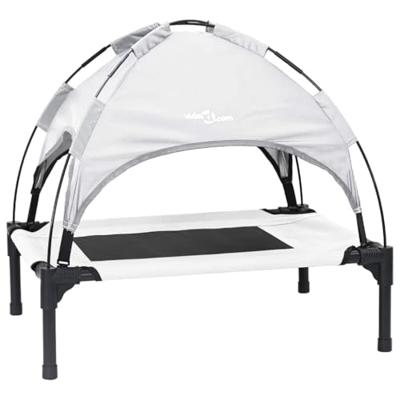 VidaXL Hondenbed zilvergrijs 76 x 62 x 70,5 cm staal
