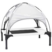 VidaXL Hondenbed zilvergrijs 76 x 62 x 70,5 cm staal - thumbnail