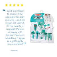 Melissa & Doug verkleedset dokter inclusief stethoscoop met geluid - thumbnail