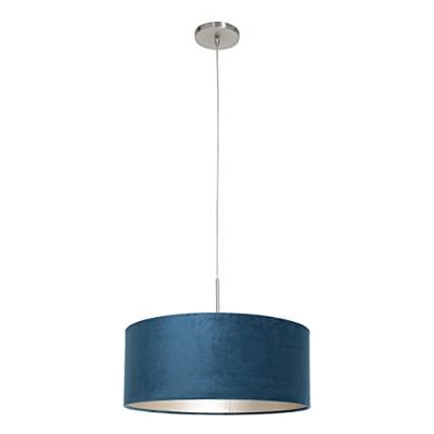 Steinhauer HanglampSparkled met blauw velvet - 8247ST Steinhauer HanglampSparkled met blauw velvet - 8247ST