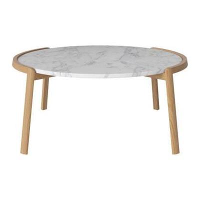 Bolia Mix Salontafel Large - Wit / Marmer - Geolied Eiken