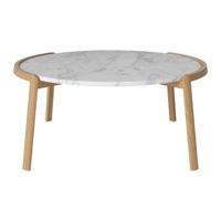 Bolia Mix Salontafel Large - Wit / Marmer - Geolied Eiken - thumbnail