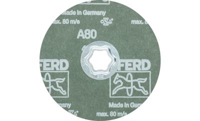 PFERD TOOLS 64190108 Combiclick korrel fiberschijf Ø 125 mm A 80 voor universele toepassingen Diameter 125 mm