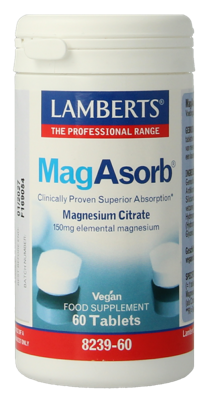 Lamberts MagAsorb (magnesium citraat) 150mg 60 Tabletten