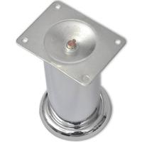 Bankpoten rond chroom 120 mm 4 st - thumbnail