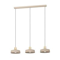 Eglo HanglampValdiola 3-lichts zandbruin - 900431 - thumbnail