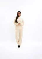 Malelions Knit Trainingspak Dames Beige - Maat S - Kleur: Beige | Soccerfanshop - thumbnail