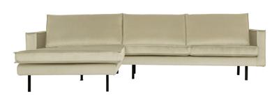 WOOOD Loungebank 'Rodeo' Links, Velvet, kleur Pistache