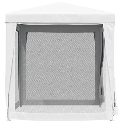 VidaXL Partytent met 4 mesh zijwanden 2x2 m wit