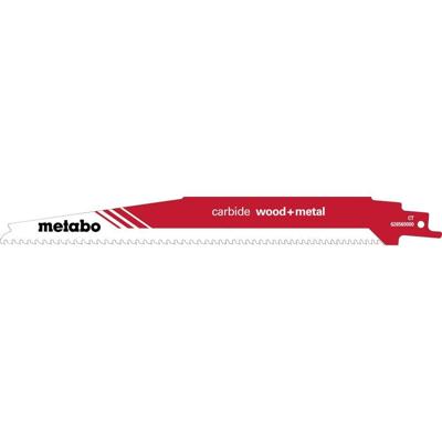 Metabo Accessoires Reciprozaagblad HM | "Carbide Wood + Metal"| 225x6-8 TPI | S1156XHM | ( 1st.) - 626560000