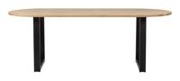 WOOOD Ovale Eettafel 'Tablo' met U-poot, 220 x 90cm - thumbnail