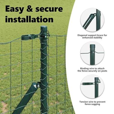 VidaXL Afrasteringspaal 13 pcs groen staal