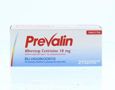 Prevalin Allerstop 10mg Hooikoorts Tabletten Prevalin Allerstop 10mg Hooikoorts Tabletten