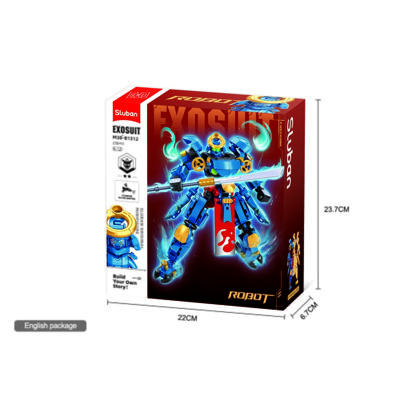 Sluban Warriors blauwe samoerai (m38-b1312)