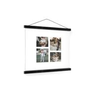 Gepersonaliseerde poster met zwarte posterhanger 40x40 - thumbnail