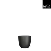 Mica Decorations tusca pot mat zwart 9x10cm - thumbnail