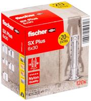 Fischer 573160 SX Plus Plug 30 mm 6 mm 120 stuk(s) - thumbnail