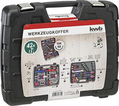 kwb Gereedschapskoffer (gevuld) 42-delig Doe-het-zelver, Handwerker (l x b x h) 29 x 34 x 7 cm - thumbnail