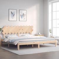 Bedframe zonder matras massief grenenhout 200x200 cm - thumbnail