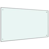 VidaXL Spatscherm keuken 100x60 cm gehard glas wit - thumbnail