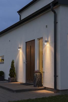 Konstsmide Modena Big 7515-750 Buitenlamp (wand) Halogeen GU10 35 W Zwart