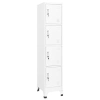 Lockerkast 38x45x180 cm staal wit - thumbnail