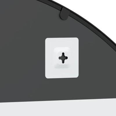 VidaXL Wandspiegel boog 100x150 cm ijzer zwart