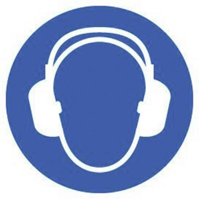 Gebodsbord Gehoorbescherming gebruiken 1 stuk(s)