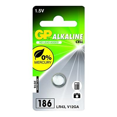 GP Batterij Knoopcel LR43 alkaline 1.5V GP Batterij Knoopcel LR43 alkaline 1.5V