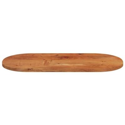 Tafelblad ovaal 80x40x2,5 cm massief acaciahout