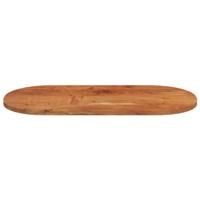 Tafelblad ovaal 80x40x2,5 cm massief acaciahout - thumbnail