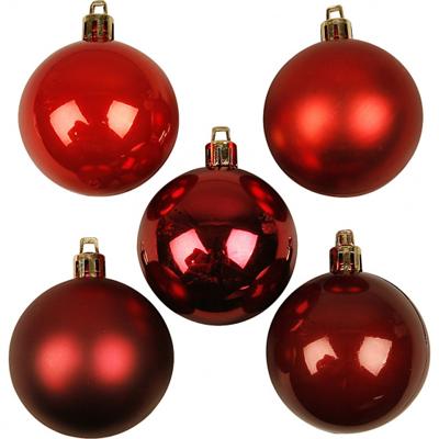 Creativ Company Kerstballen, d 6 cm, rode harmonie, 20 stuk/ 1 doos