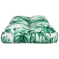 VidaXL Palletkussen bladpatroon 70x40x12 cm stof - thumbnail