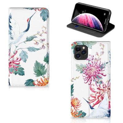 Apple iPhone 11 Pro Max | Hoesje maken | Bird Flowers Apple iPhone 11 Pro Max | Hoesje maken | Bird Flowers