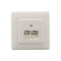 Rutenbeck UAE 8/8(8/8) Up rw Netwerkdoos Inbouw (in muur) Inzet met centraalstuk en frame Wit - thumbnail