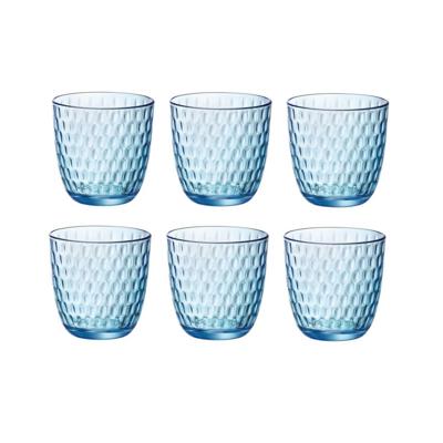 Bormioli Glazen Slot Blauw 290 ml - 6 Stuks