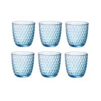 Bormioli Glazen Slot Blauw 290 ml - 6 Stuks - thumbnail