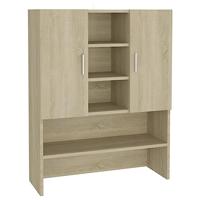 VidaXL Wasmachinekast 70,5x25,5x90 cm sonoma eikenkleurig - thumbnail