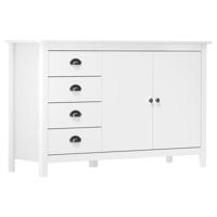 Dressoir Hill 79x40x80 cm massief grenenhout wit - thumbnail
