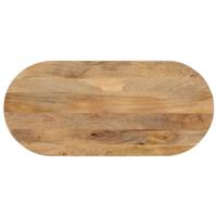 Tafelblad ovaal 120x50x2,5 cm massief mangohout - thumbnail