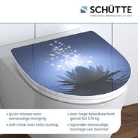 Schutte Duroplast High Gloss WC-bril WATER LILY met soft-close en quick-release
 82582 - thumbnail