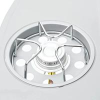 VidaXL Gasbarbecue 4+1 kookzone roestvrij staal zilverkleurig - thumbnail