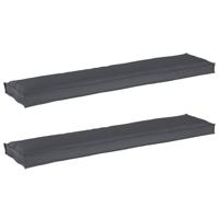 Pallet Kussen Set 2 pcs Antraciet 180 x 40 x 8 cm Oxford stof - thumbnail