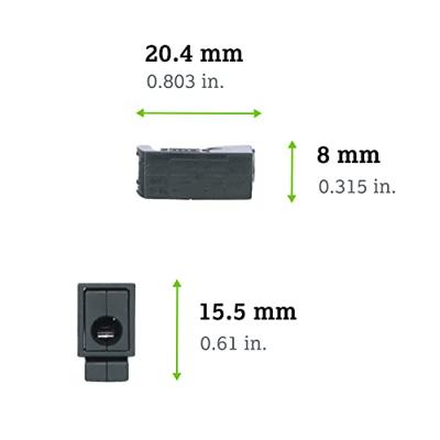 WAGO 224-104 224-104 Lampklem Flexibel: 0.5-2.5 mm² Massief: 0.5-2.5 mm² Aantal polen: 2 100 stuk(s) Zwart
