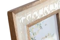 Fotolijsten Home ESPRIT Wit Natuurlijk Parelmoer Mangohout Modern 24 x 2 x 29 cm - thumbnail