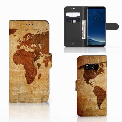 Samsung Galaxy S8 | Flip Cover | Wereldkaart