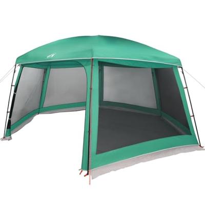 Zwembadtent uitneembare buiten- gaaswanden 618x532 cm zeegroen Zwembadtent uitneembare buiten- gaaswanden 618x532 cm zeegroen