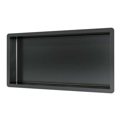 Inbouwnis Brauer Gunmetal Edition 30x60 cm Geborsteld Gunmetal PVD Inbouwnis Brauer Gunmetal Edition 30x60 cm Geborsteld Gunmetal PVD