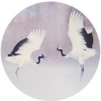 Schilderij kraanvogels 78 cm | 4 stuks - thumbnail